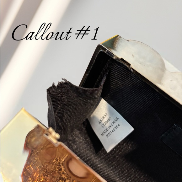 AKIRA Gold and Silver Clutch Wristlet - Picture 8 of 11